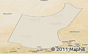 Shaded Relief Panoramic Map of Djedaa, satellite outside