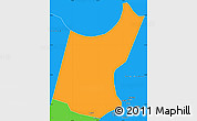Political Simple Map of Djedaa