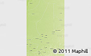 Physical 3D Map of Oum Hadjer
