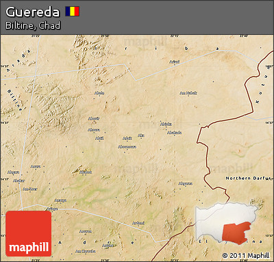 Satellite Map of Guereda