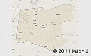 Shaded Relief Map of Guereda, lighten