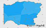 Political Shades Simple Map of Biltine, cropped outside