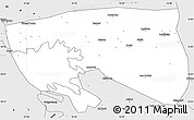 Silver Style Simple Map of Ngouri