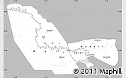 Gray Simple Map of Bol, single color outside
