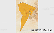 Political 3D Map of Bardai, satellite outside