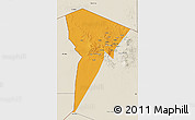 Political 3D Map of Bardai, shaded relief outside