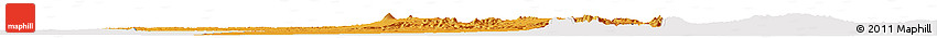 Political Horizon Map of Bardai, cropped outside