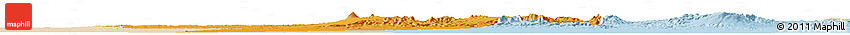 Political Horizon Map of Bardai, lighten