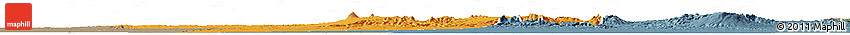 Political Horizon Map of Bardai, semi-desaturated