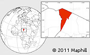 Blank Location Map of Bardai