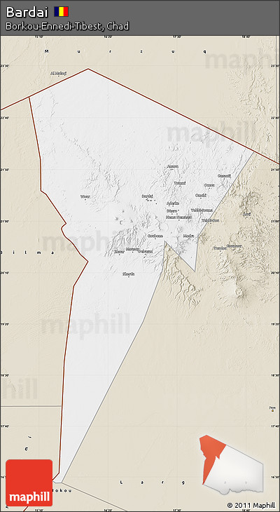 Classic Style Map of Bardai