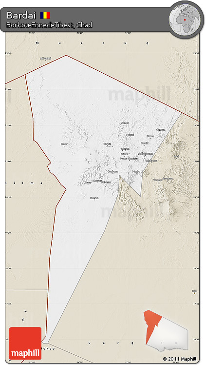 Classic Style Map of Bardai