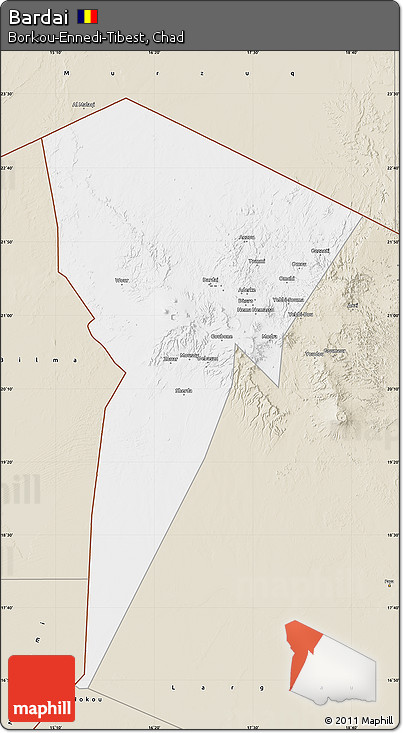 Classic Style Map of Bardai