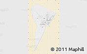 Classic Style Map of Bardai, single color outside