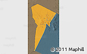 Political Map of Bardai, darken, semi-desaturated