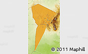 Political Map of Bardai, physical outside