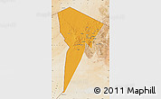 Political Map of Bardai, satellite outside
