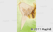 Satellite Map of Bardai, physical outside