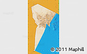 Satellite Map of Bardai, political outside