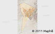 Satellite Map of Bardai, semi-desaturated