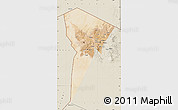 Satellite Map of Bardai, shaded relief outside