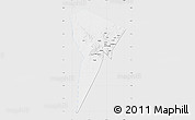 Silver Style Map of Bardai, single color outside