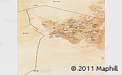 Satellite Panoramic Map of Bardai