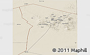 Shaded Relief Panoramic Map of Bardai