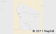 Classic Style 3D Map of Fada, single color outside