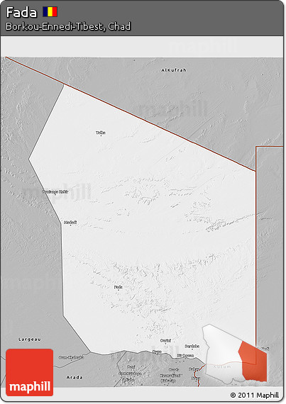 Gray 3D Map of Fada
