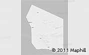 Gray 3D Map of Fada, single color outside