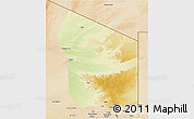 Physical 3D Map of Fada, satellite outside