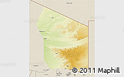 Physical 3D Map of Fada, shaded relief outside