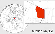 Blank Location Map of Fada