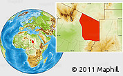 Physical Location Map of Fada