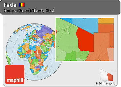 Political Location Map of Fada