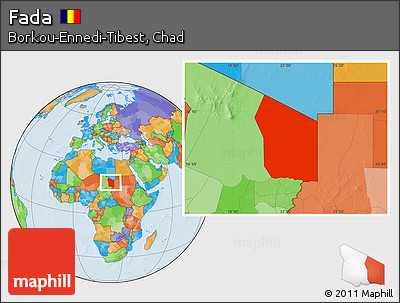 Political Location Map of Fada