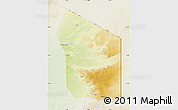 Physical Map of Fada, lighten