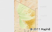 Physical Map of Fada, satellite outside