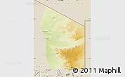 Physical Map of Fada, shaded relief outside