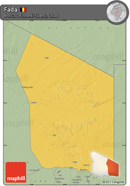 Savanna Style Map of Fada