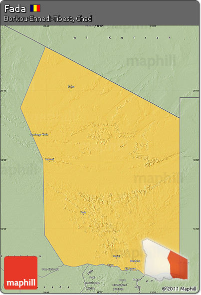 Savanna Style Map of Fada