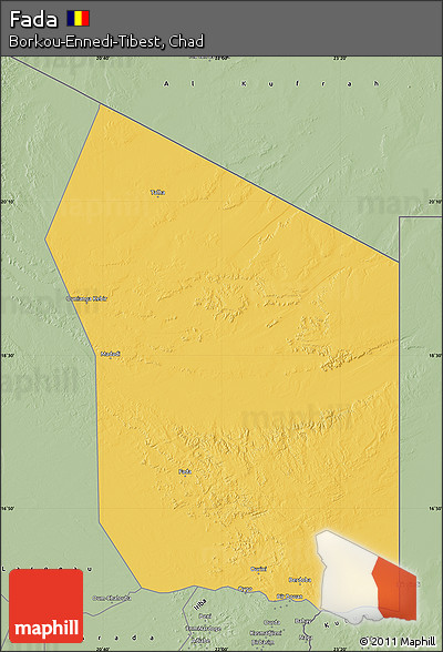 Savanna Style Map of Fada