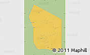 Savanna Style Map of Fada, single color outside
