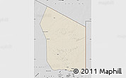 Shaded Relief Map of Fada, desaturated