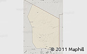 Shaded Relief Map of Fada, semi-desaturated