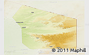 Physical Panoramic Map of Fada, lighten