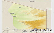 Physical Panoramic Map of Fada, shaded relief outside