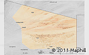 Satellite Panoramic Map of Fada, desaturated