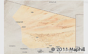 Satellite Panoramic Map of Fada, semi-desaturated